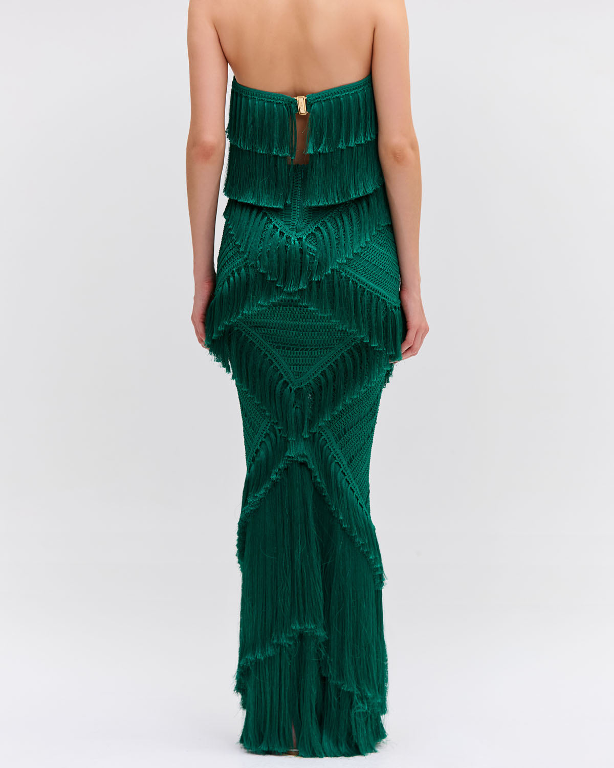 PREORDER: Woven Fringe Trim Maxi Skirt (EXCLUSIVE)