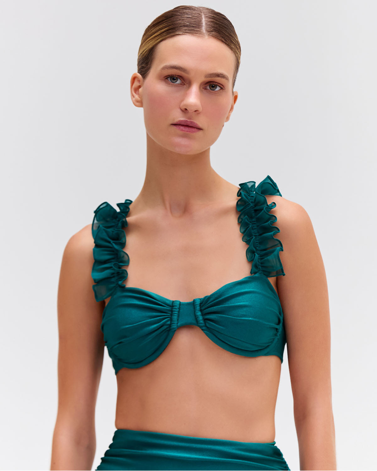 FLUTTER SLEEVE BIKINI TOP