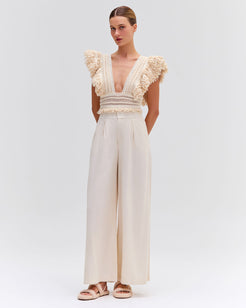 Wide Leg Linen Pants