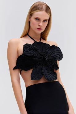 HAND-BEADED FLOWER TOP (EXCLUSIVE)