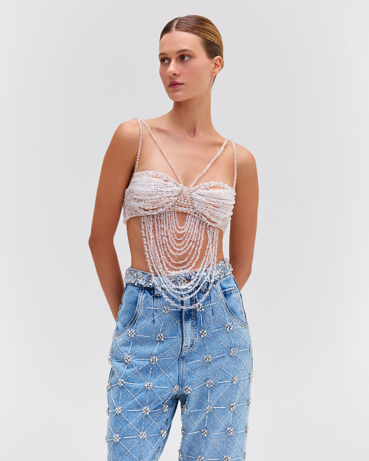 Hand-Beaded Bralette (RUNWAY)