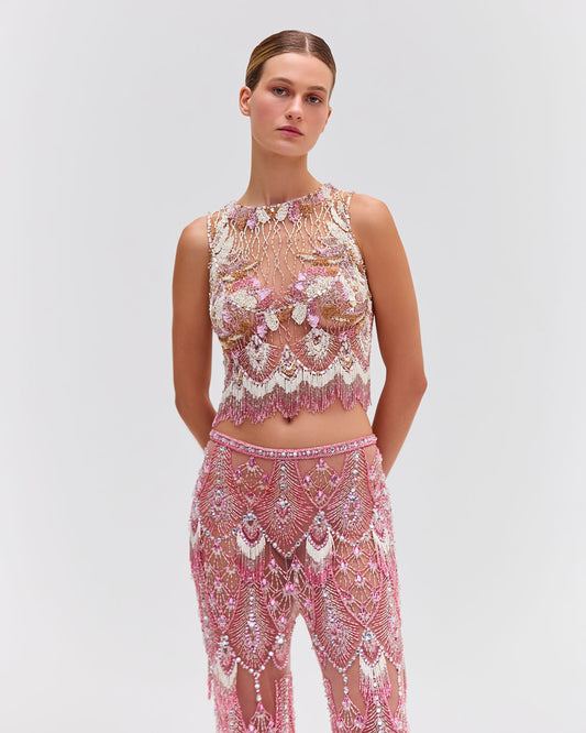 Hand-Beaded Pants (EXCLUSIVE)