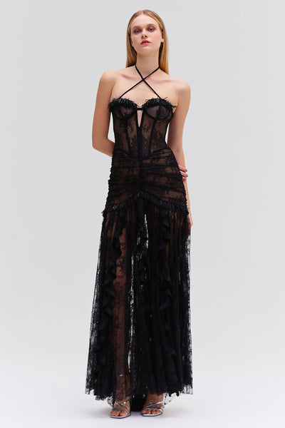 23ss パメオポーズ【F】Lace Velour Dress ベルベッド 23ss パメオポーズ【F】Lace Velour Dress ベルベッド - メルカリ