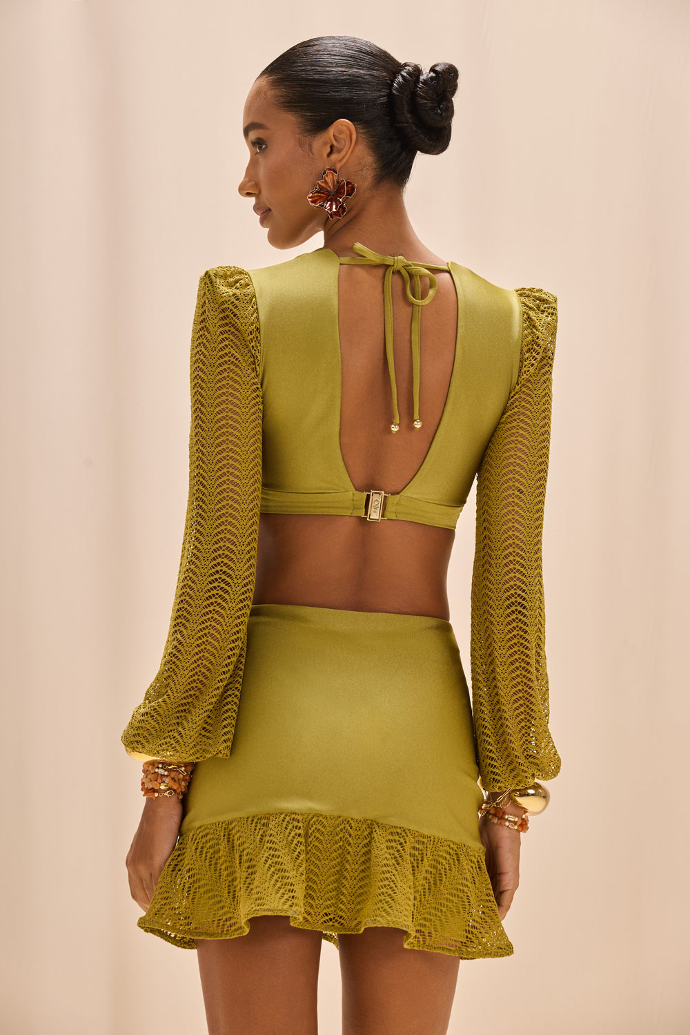 WAVE MESH MINI SKIRT