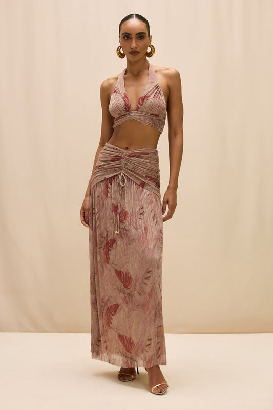 FEATHERS MAXI SKIRT