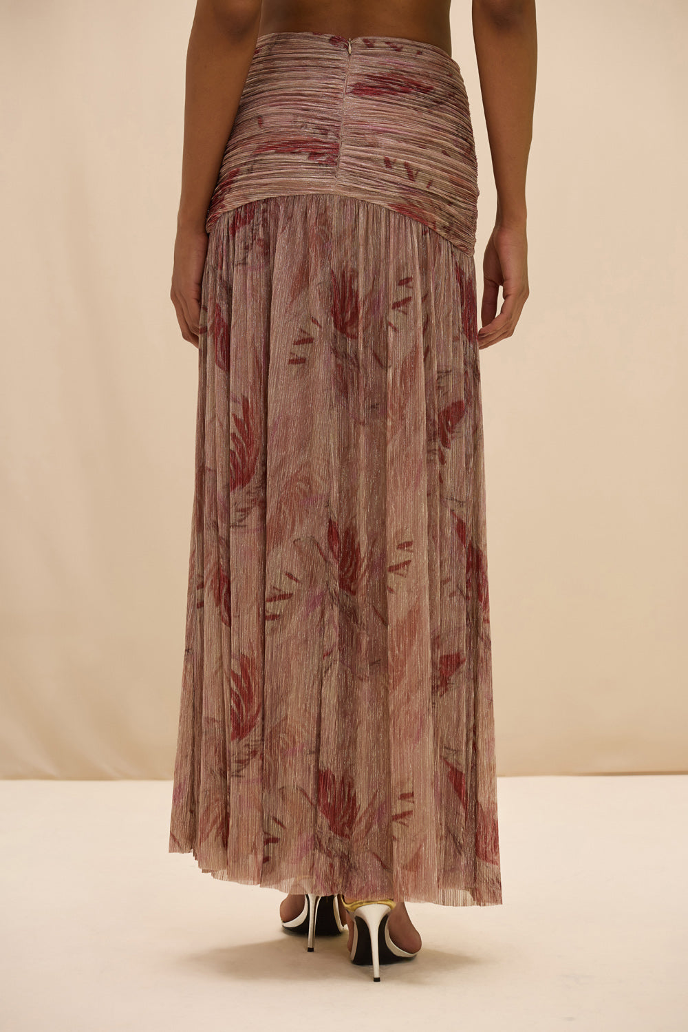 FEATHERS MAXI SKIRT
