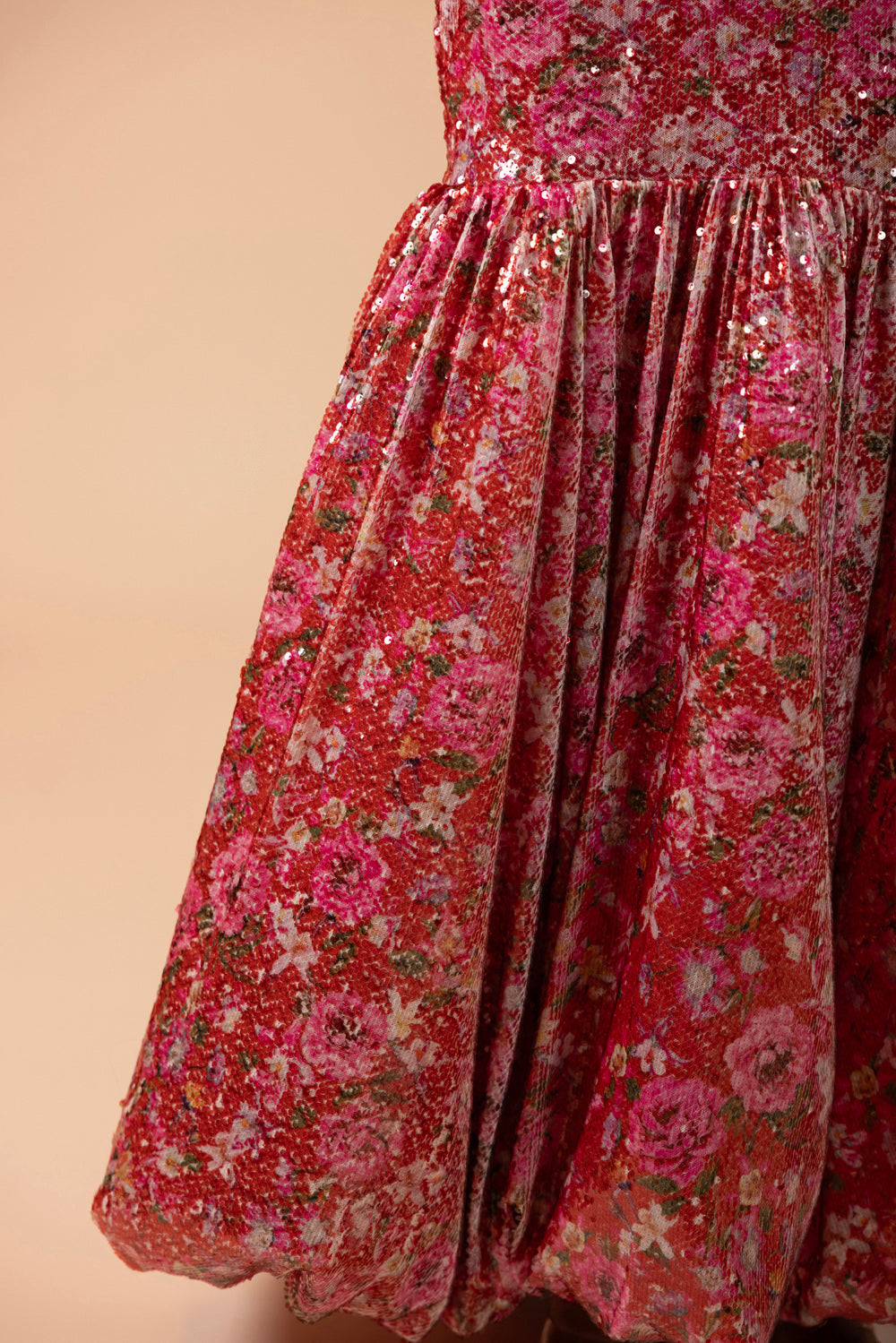 PEONY DOTS MIDI SKIRT (RUNWAY)