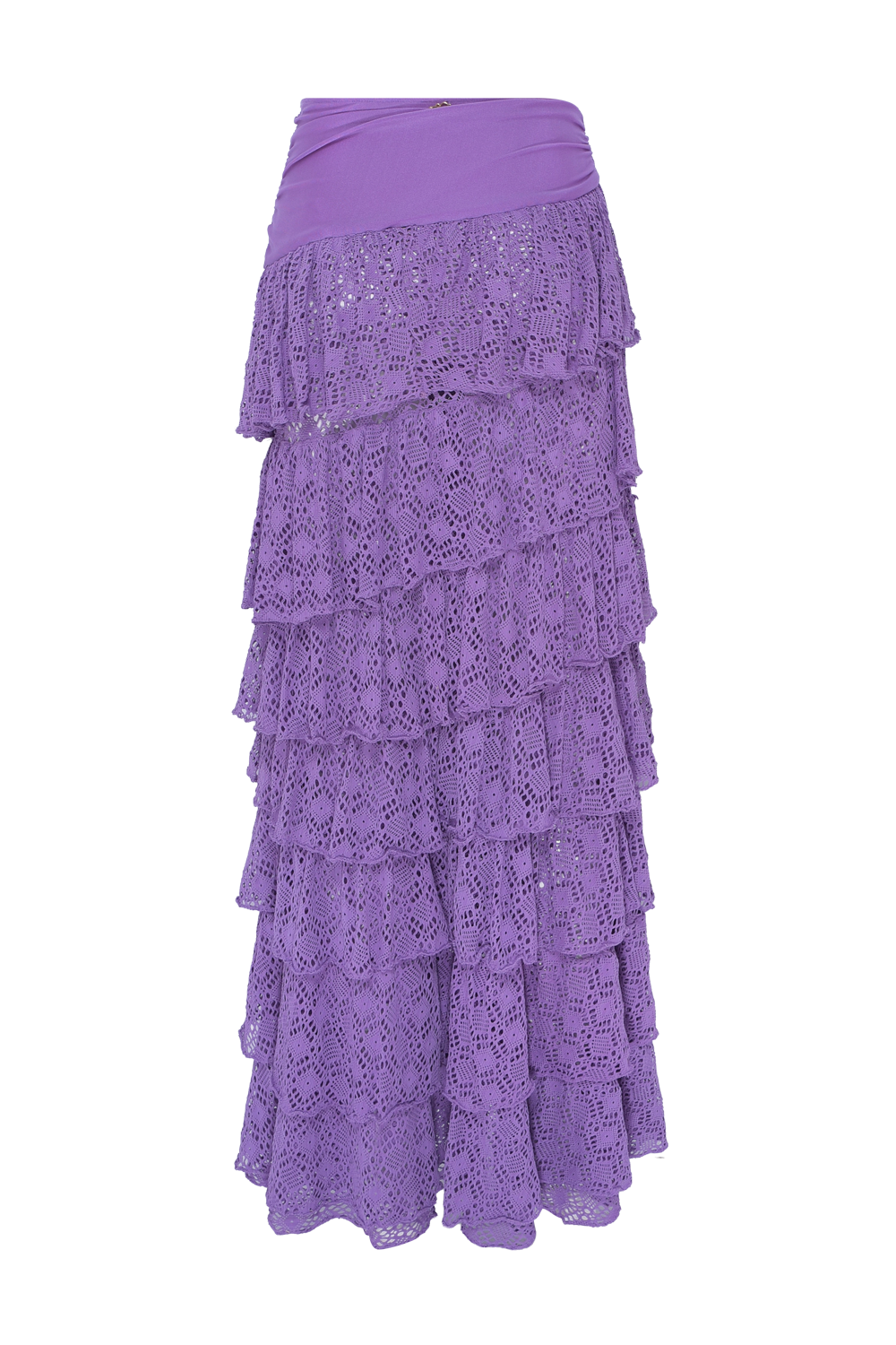 SIRENA LYCRA RUFFLE MAXI SKIRT