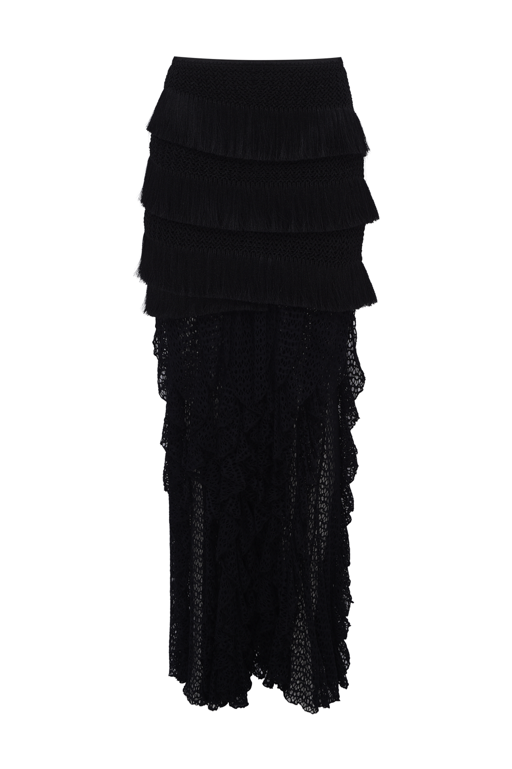 AYLA FRINGE MAXI SKIRT