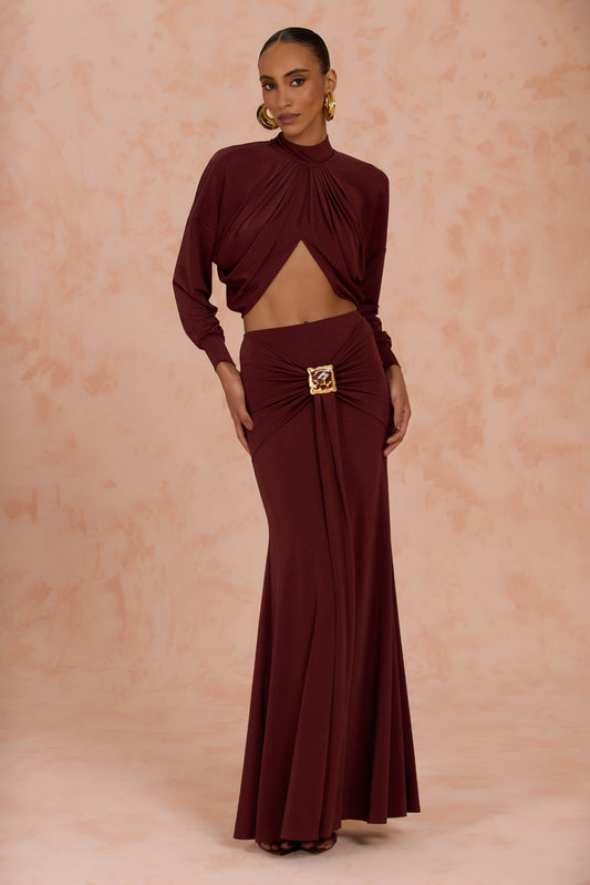 HELO JERSEY MAXI SKIRT