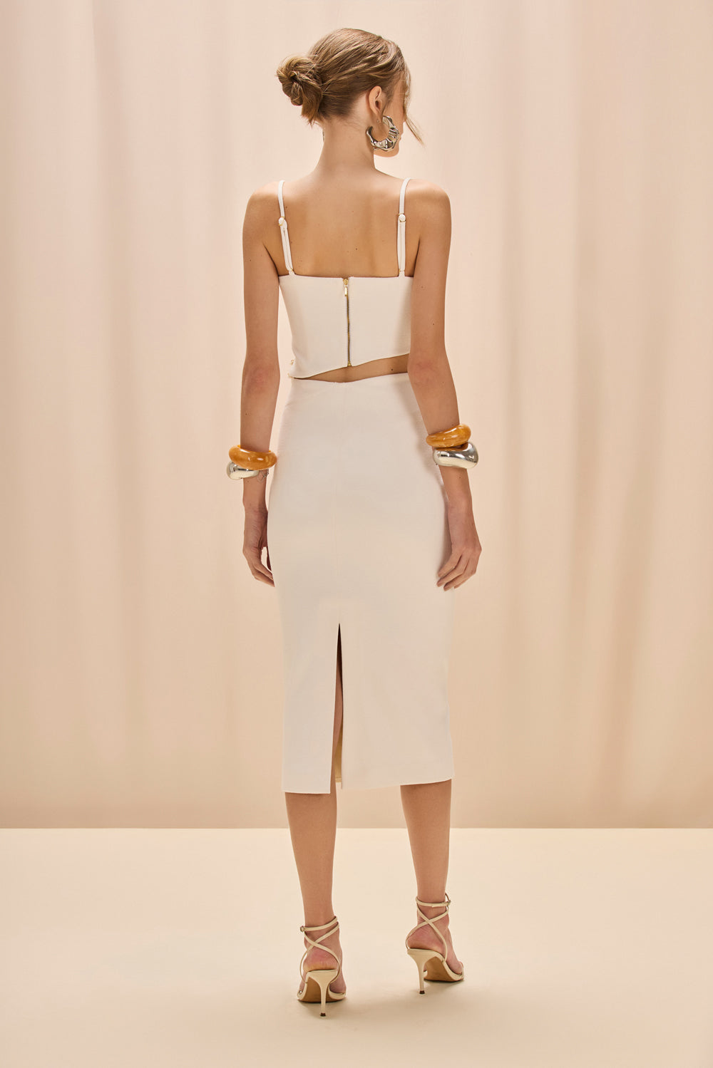 JADE KNIT MIDI SKIRT