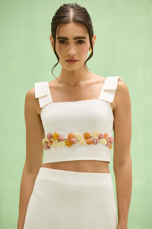 GABRIELA LINEN TOP
