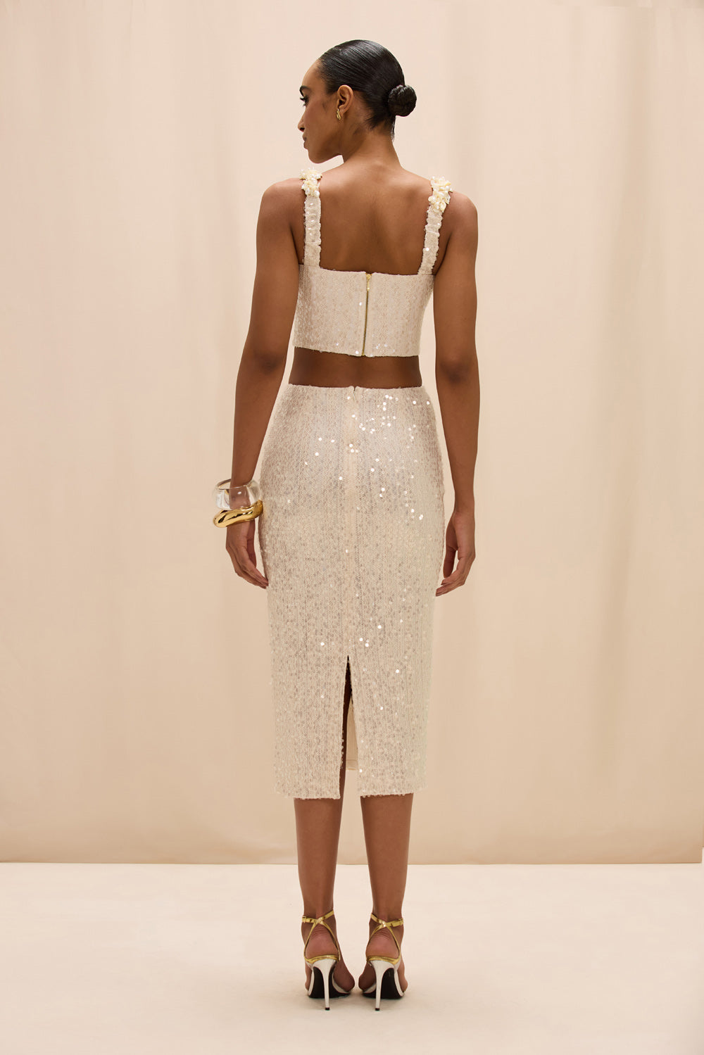 IARA CROCHET MIDI SKIRT