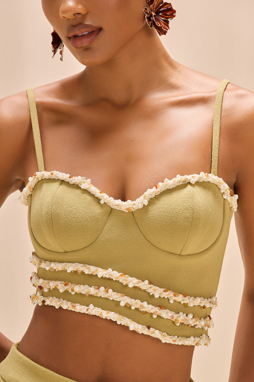 JADE KNIT EMBROIDERED TOP