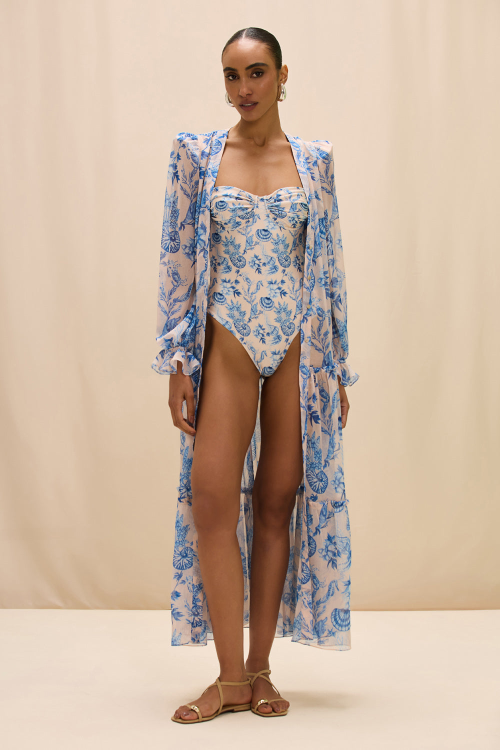 EDEN ROCK SEASHELL LONG ROBE