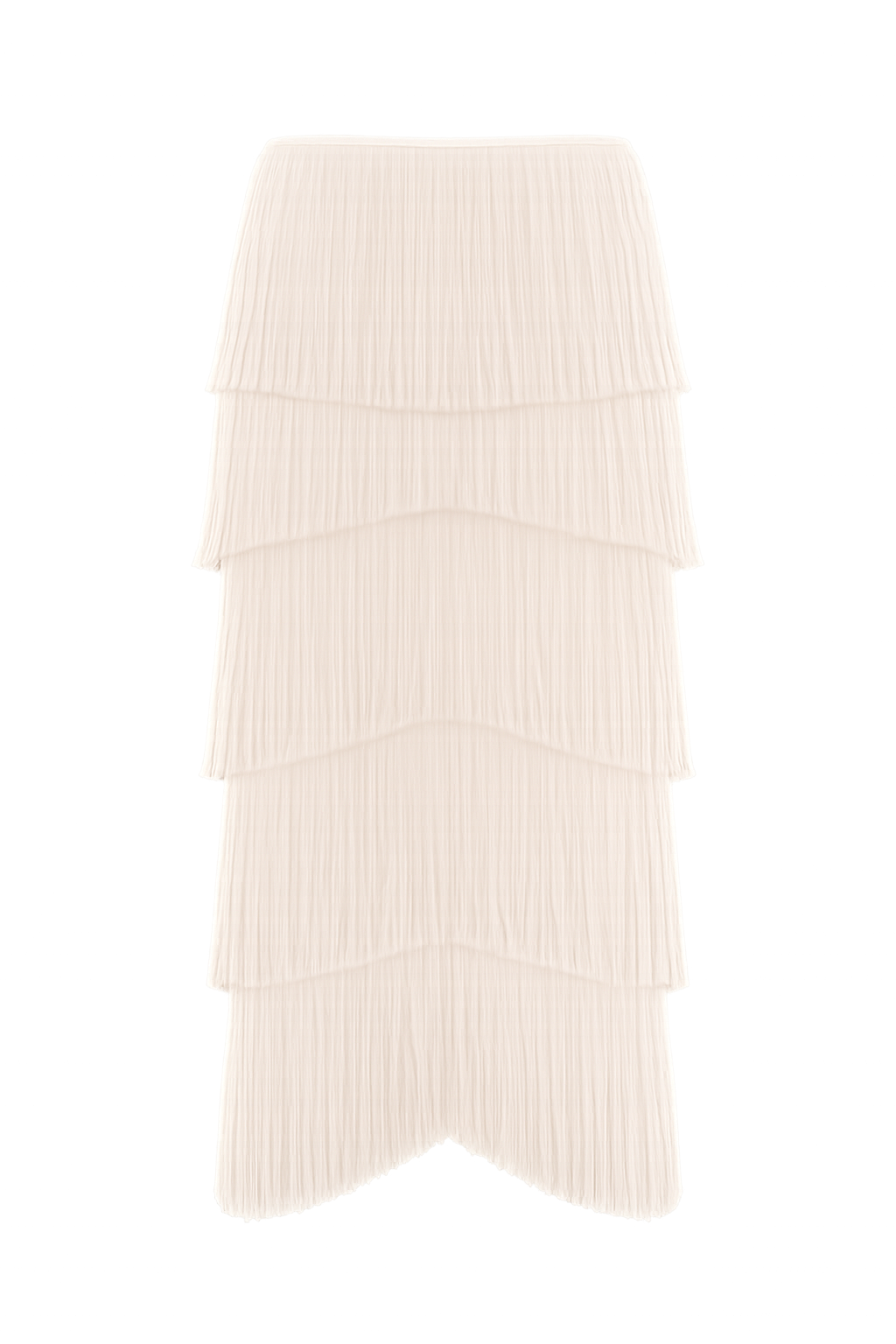 LILA FRINGE MIDI SKIRT