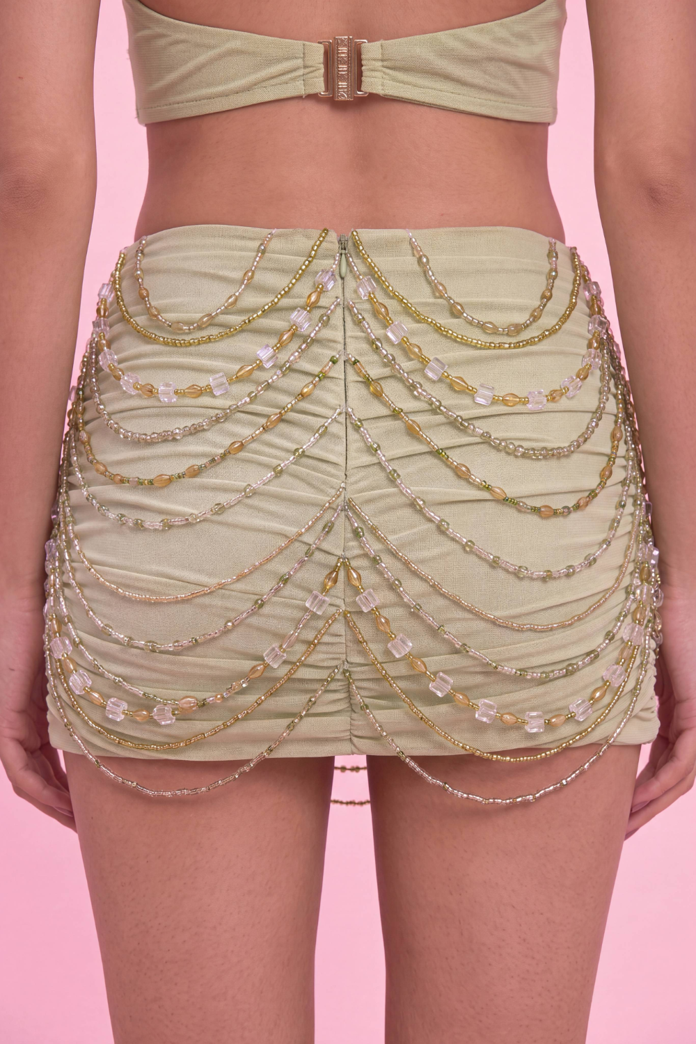 LINEA BEADED MINI SKIRT