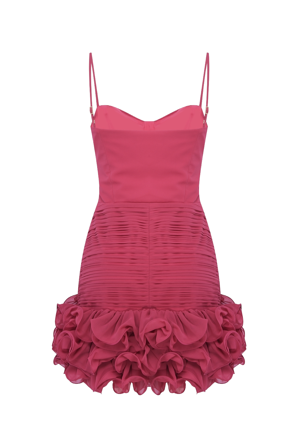 FLORAL CHIFFON CORSET MINI DRESS