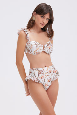 BOTANIC RETRO FLUTTER BIKINI BOTTOM