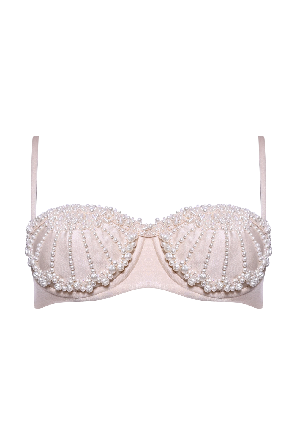 GOLDEN DUNE LYCRA EMBROIDERED BIKINI TOP