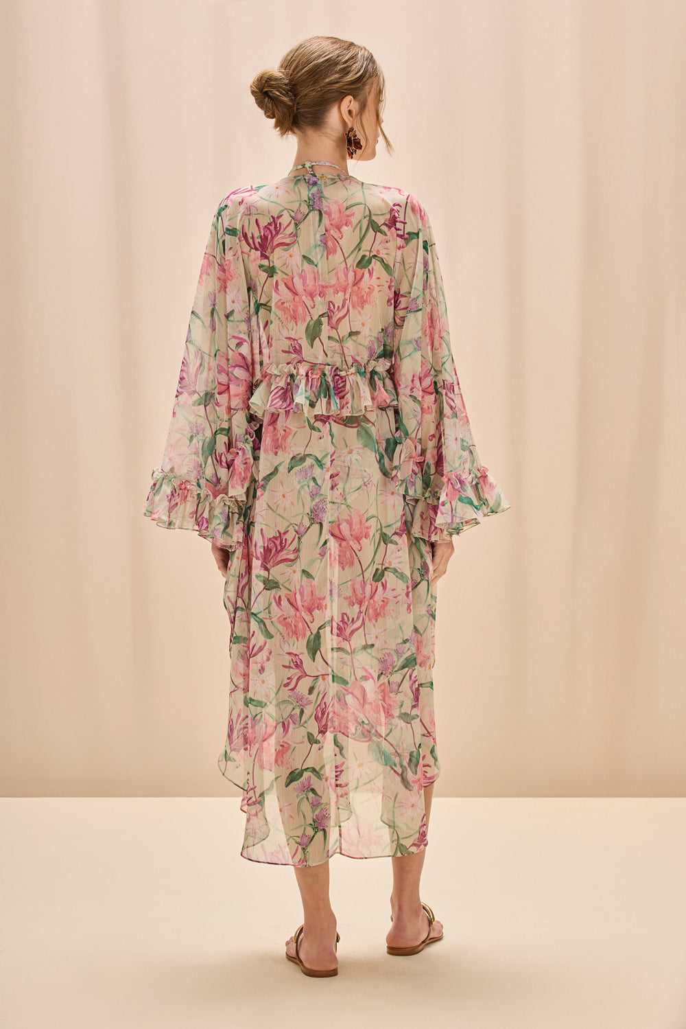 HONEY FLOWER LONG ROBE