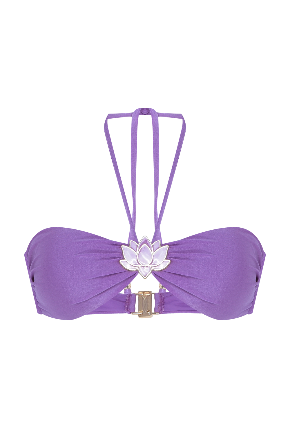 AURORA LYCRA LOTUS BUCKLE BIKINI TOP