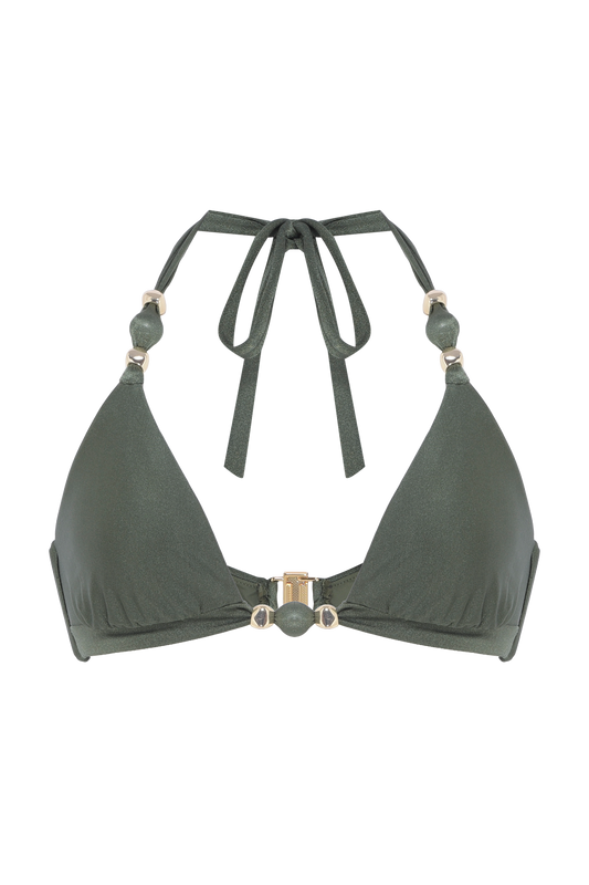 AURORA LYCRA HALTERNECK BIKINI TOP