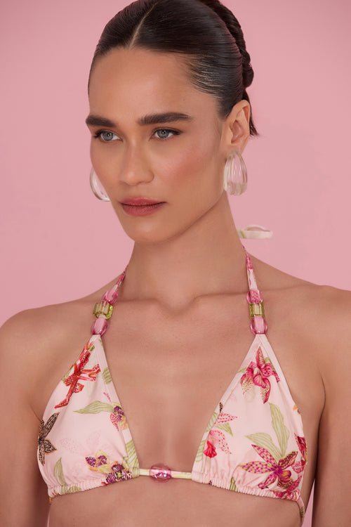 ORCHID BLOOM BIKINI TOP
