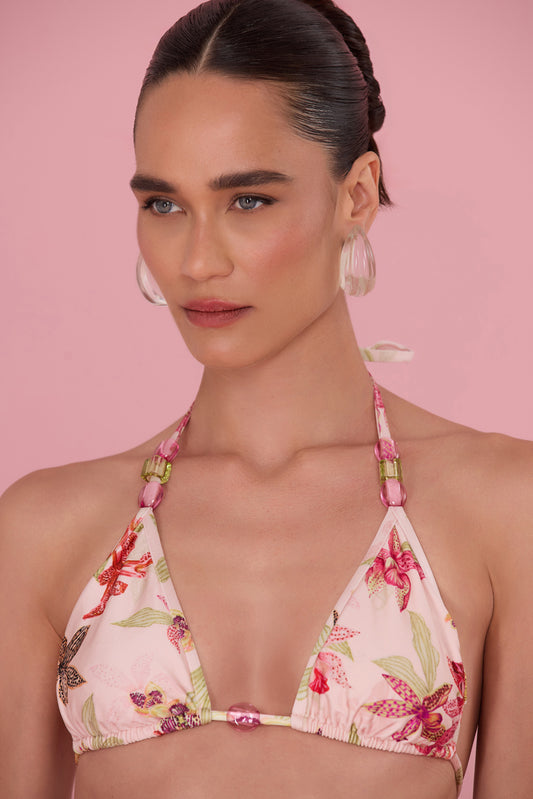 ORCHID BLOOM BIKINI TOP