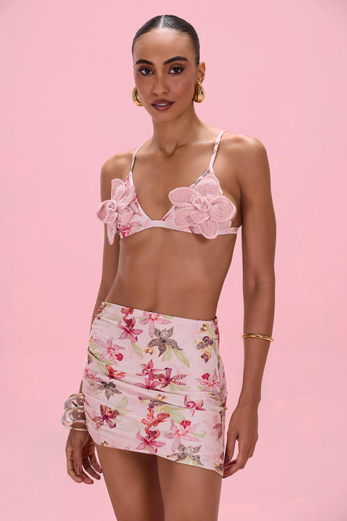 ORCHID BLOOM MINI SKIRT