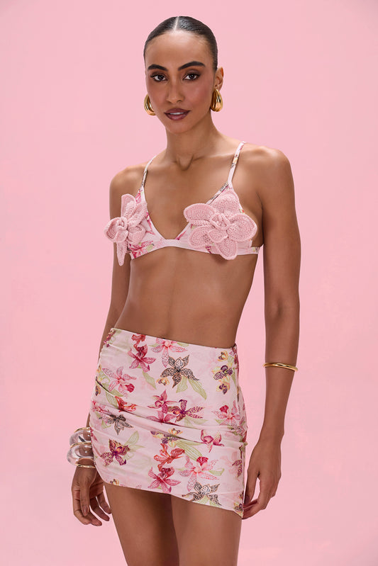 ORCHID BLOOM MINI SKIRT