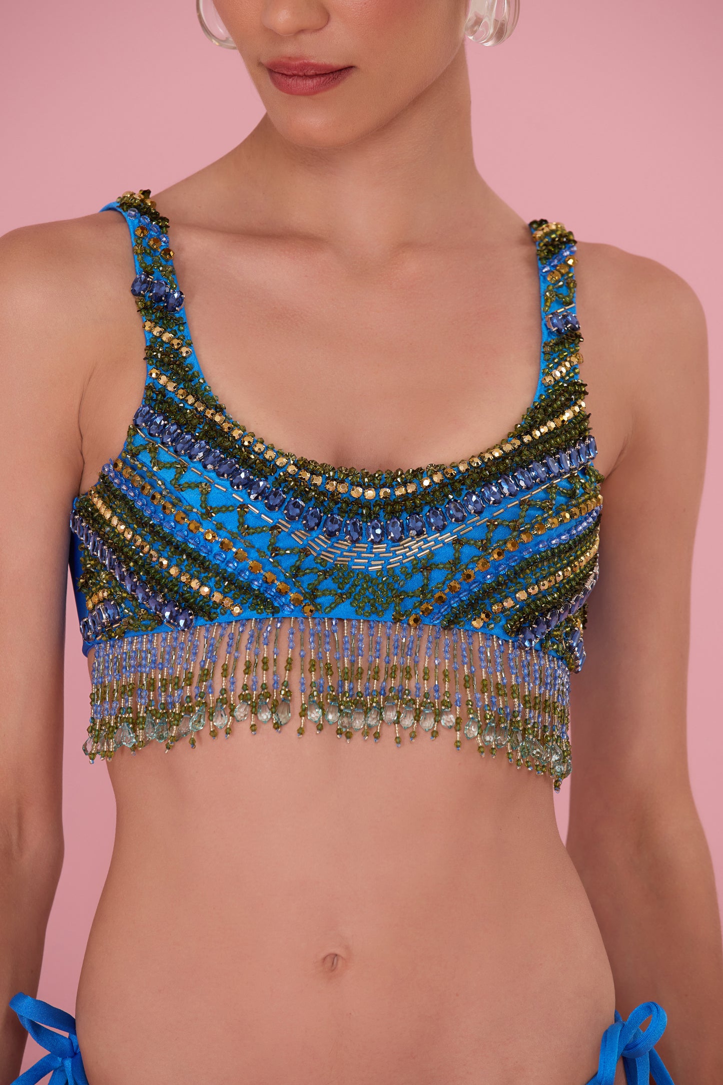 JERSEY 1958 BIKINI TOP BLUE