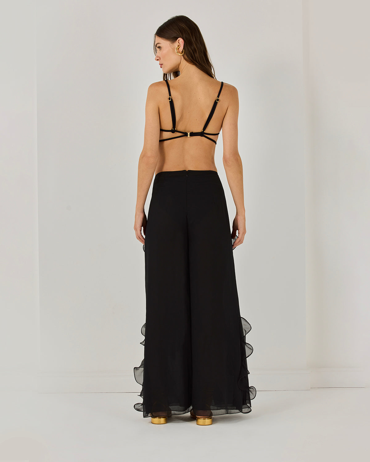 SILK PLISSE PANT (RUNWAY)