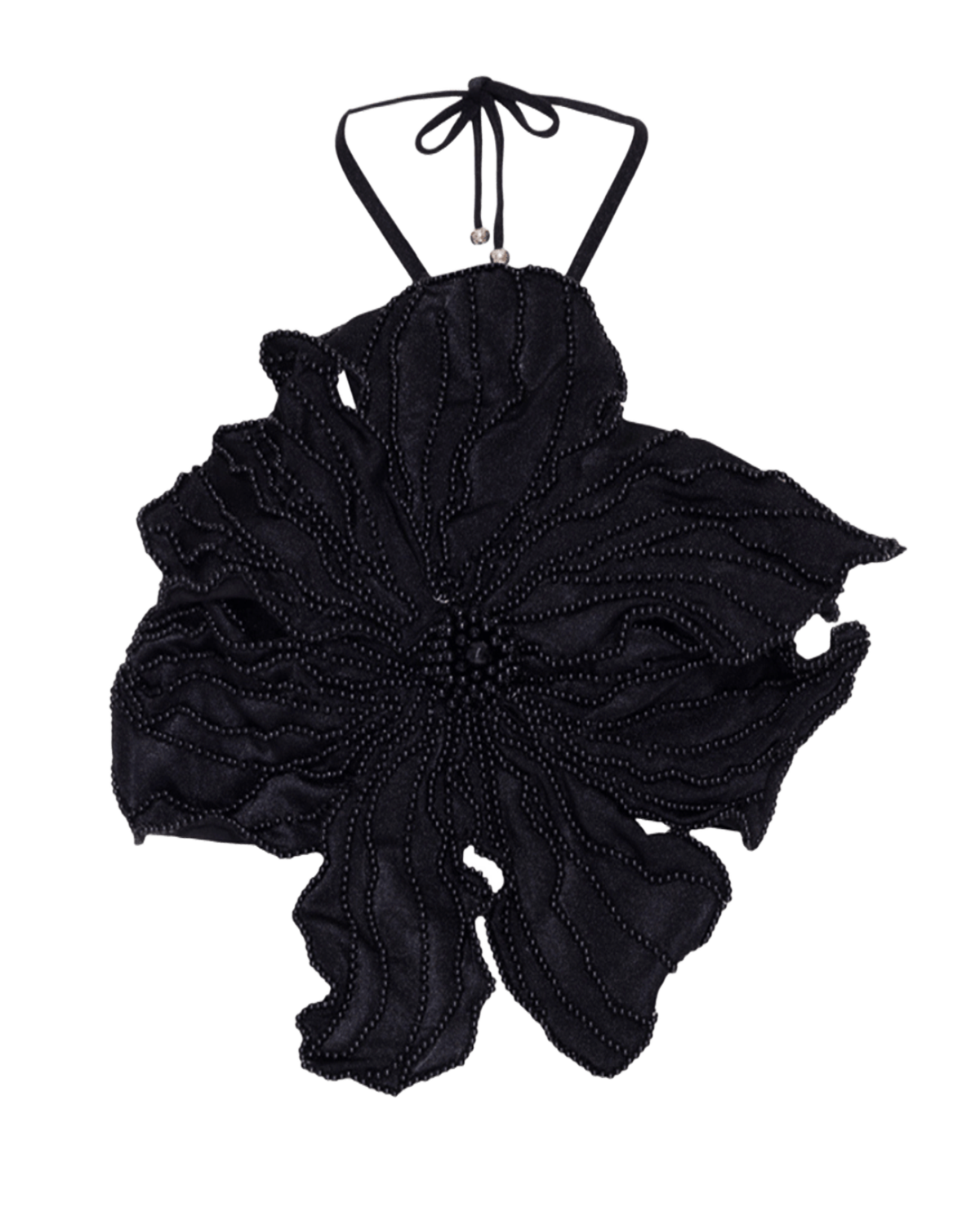 HAND-BEADED FLOWER TOP