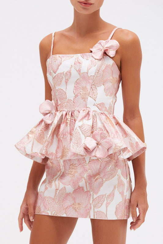 PETAL JACQUARD TOP