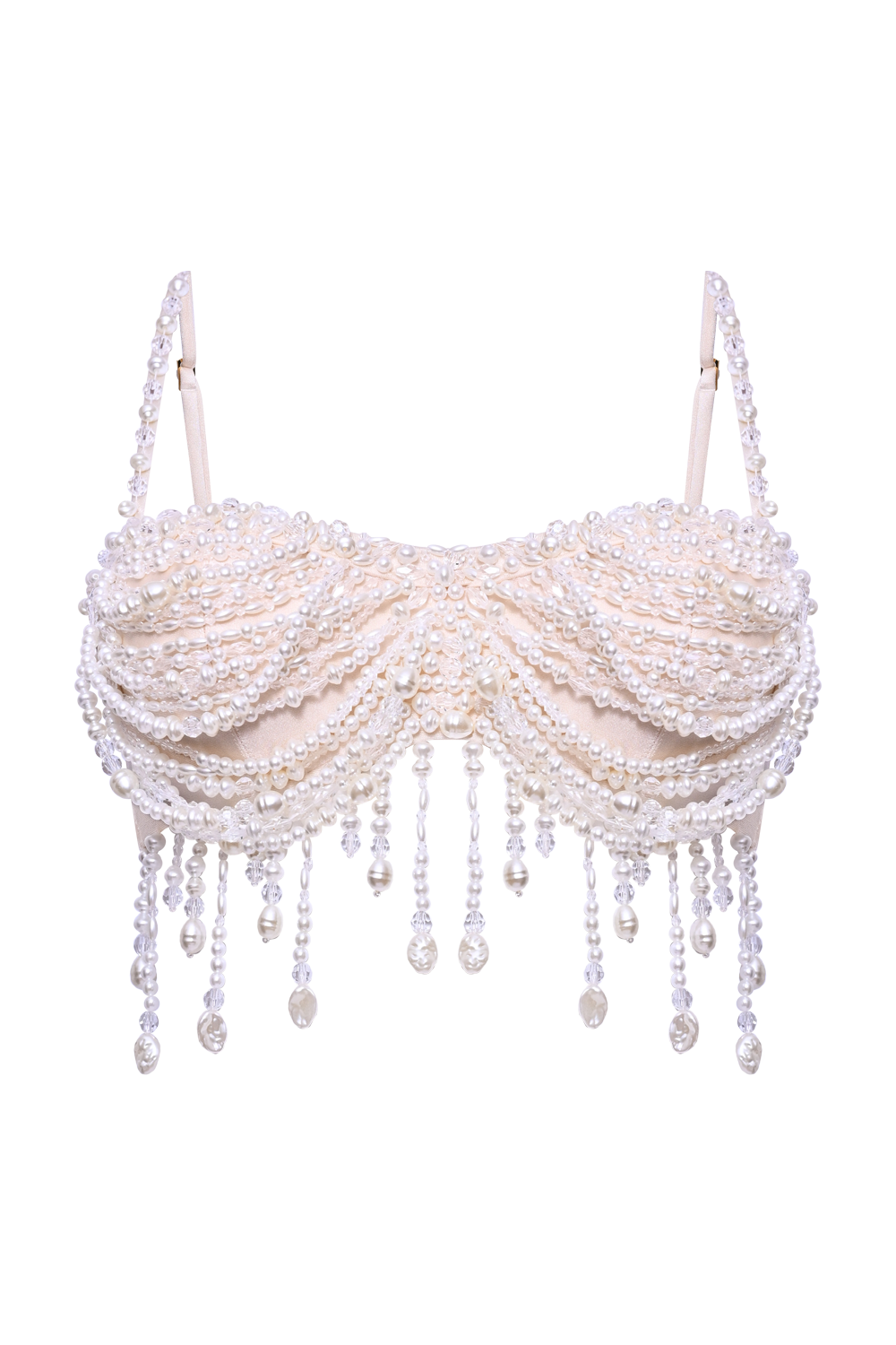 PEARL DUST EMBROIDERY BRA TOP