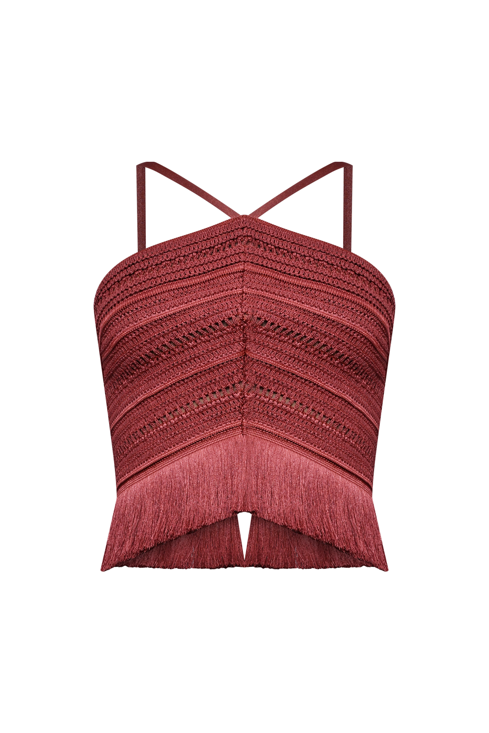 AMBER FRINGE TOP