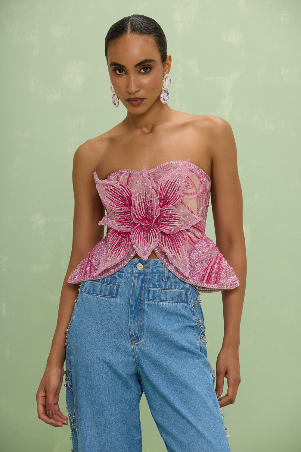 AMELIA EMBROIDERY TOP (RUNWAY)
