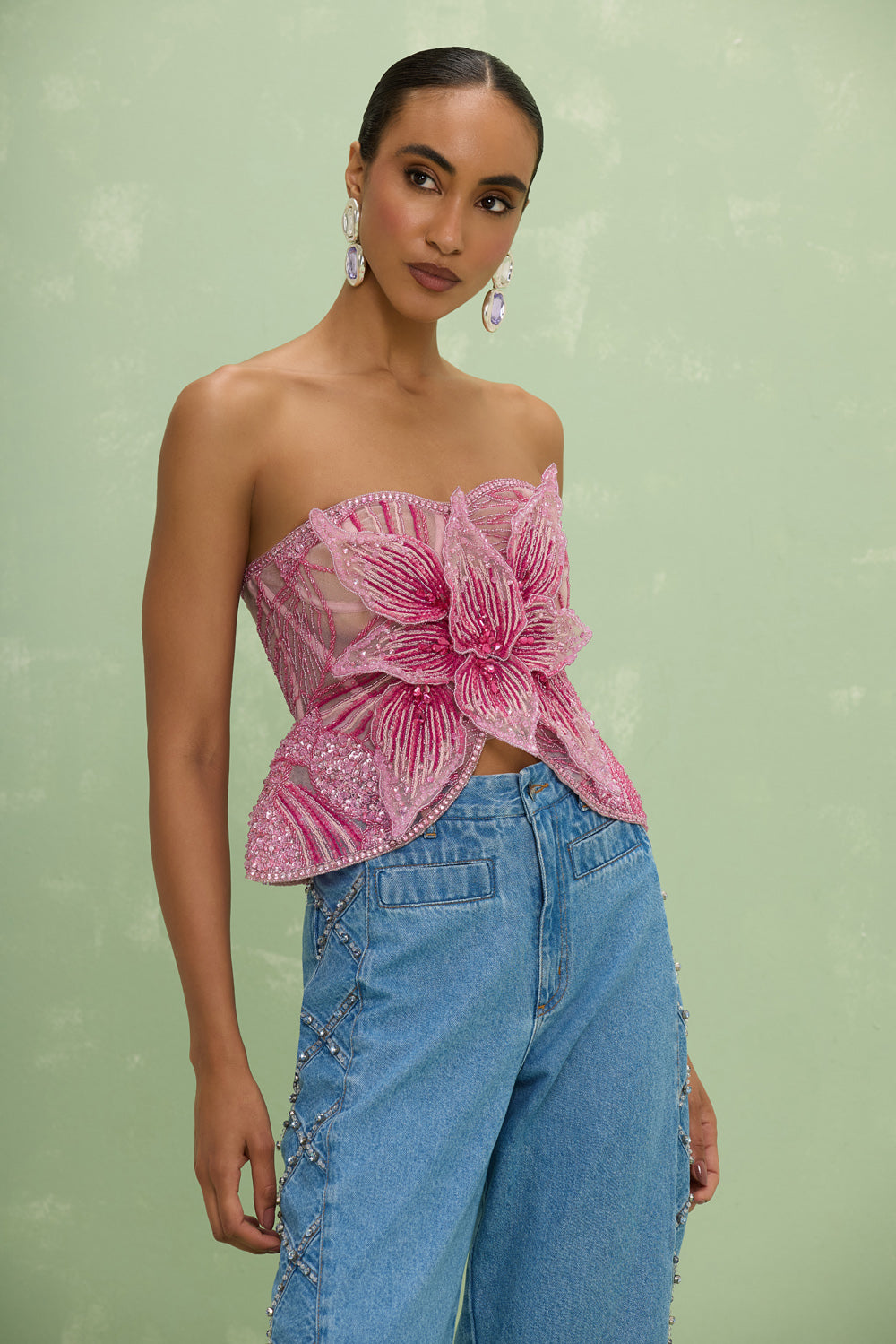 AMELIA EMBROIDERY TOP (RUNWAY)