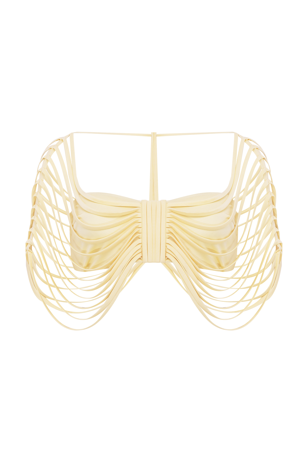 LYRIA JERSEY BUSTIER TOP