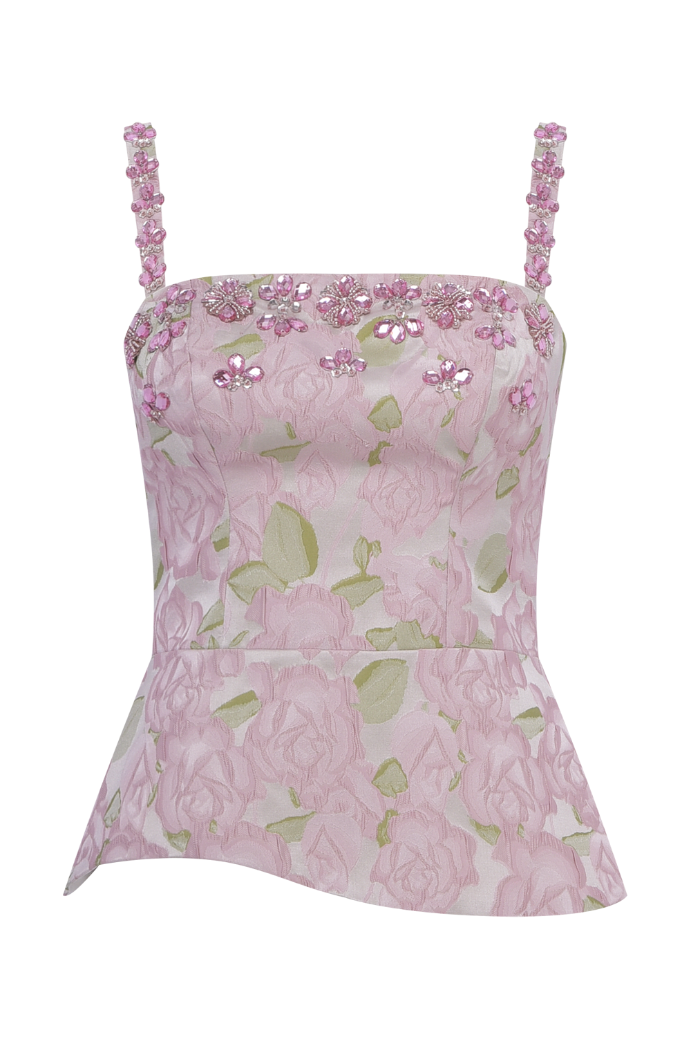 GARDEN JACQUARD CORSET TOP