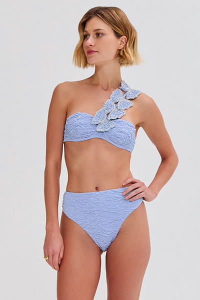 PAPILLON JACQUARD HIGH WAIST BIKINI BOTTOM – PatBO