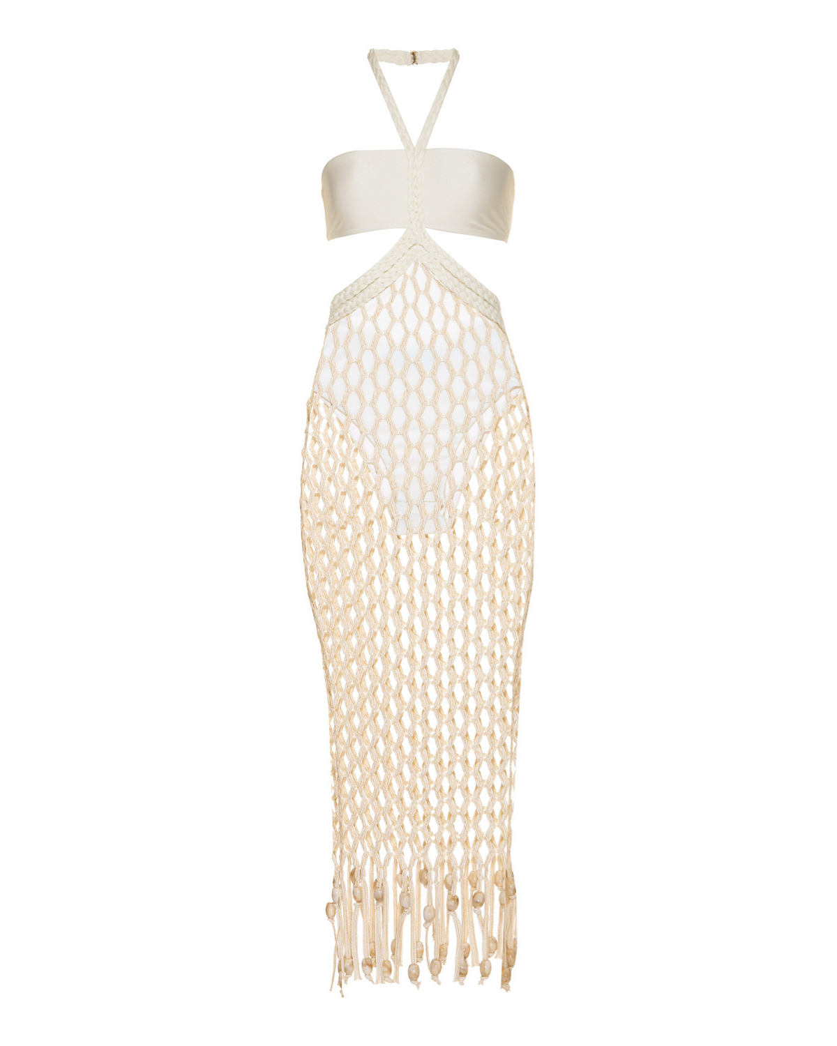 PATBO X CAMILA COELHO BEADED BEACH DRESS