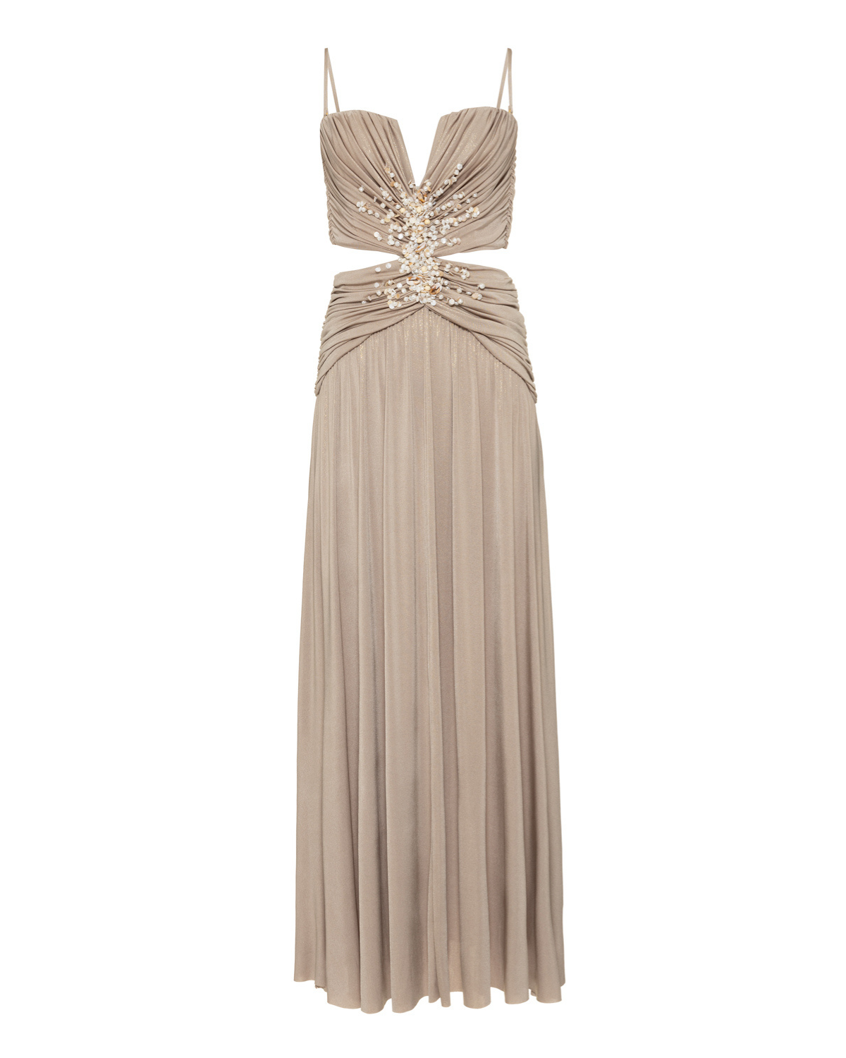 PATBO X CAMILA COELHO DUNE JERSEY CORSET GOWN