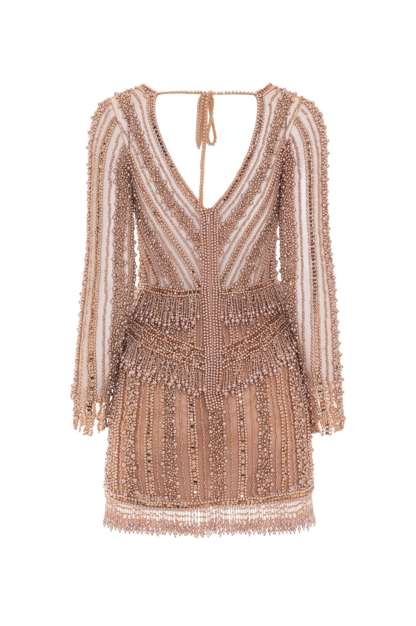 EMBROIDERY DREAMS LONG SLEEVE MINI DRESS