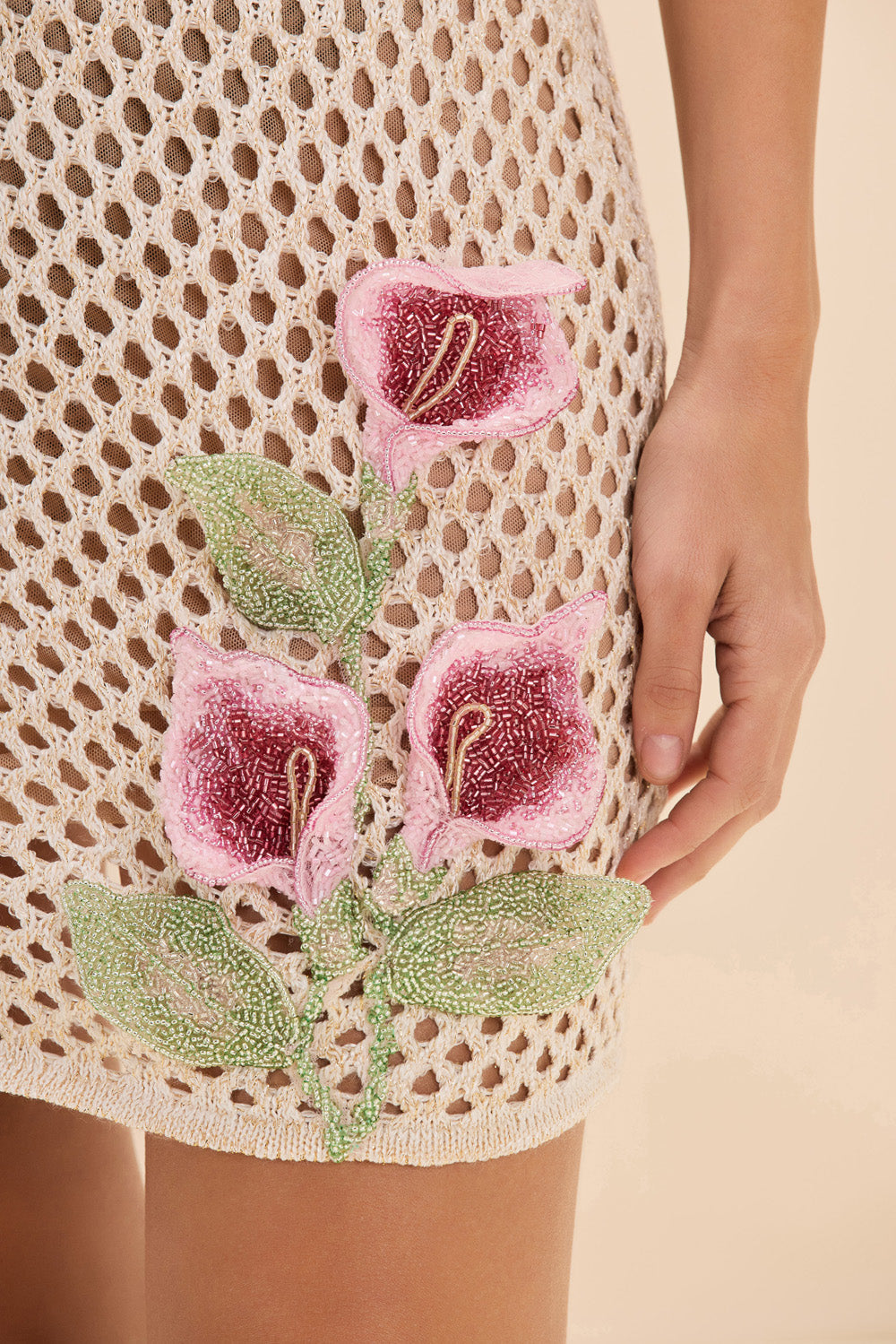 CALLA CROCHET MINI DRESS