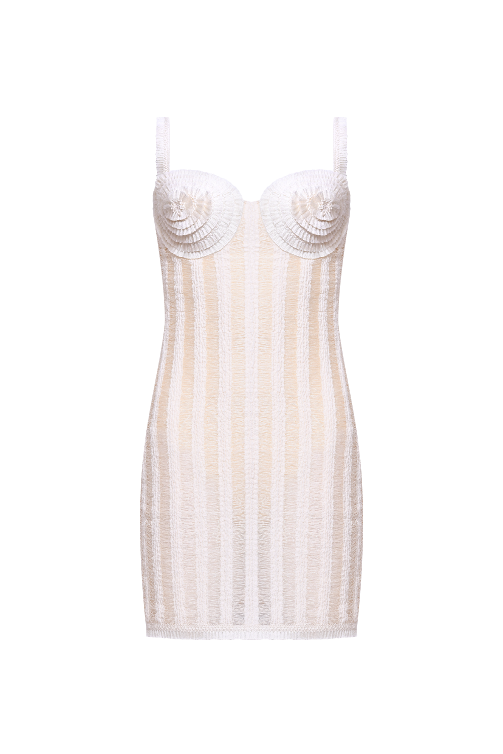 PatBO CELESTE KNIT MINI DRESS - White PatBO CELESTE KNIT MINI DRESS - White