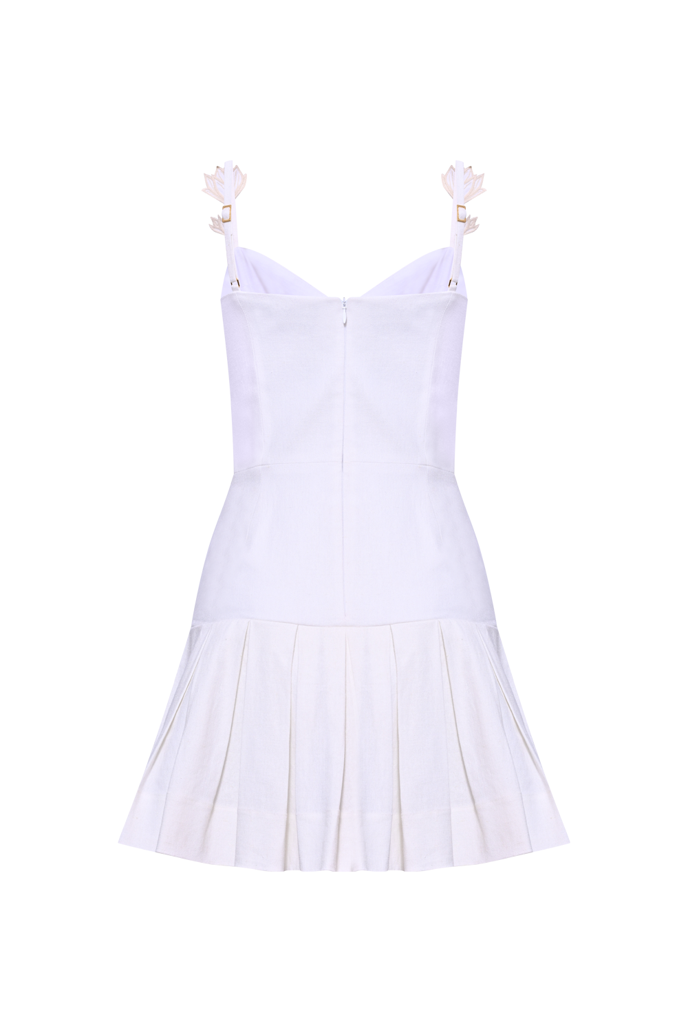 AQUAMIST LINEN MINI DRESS