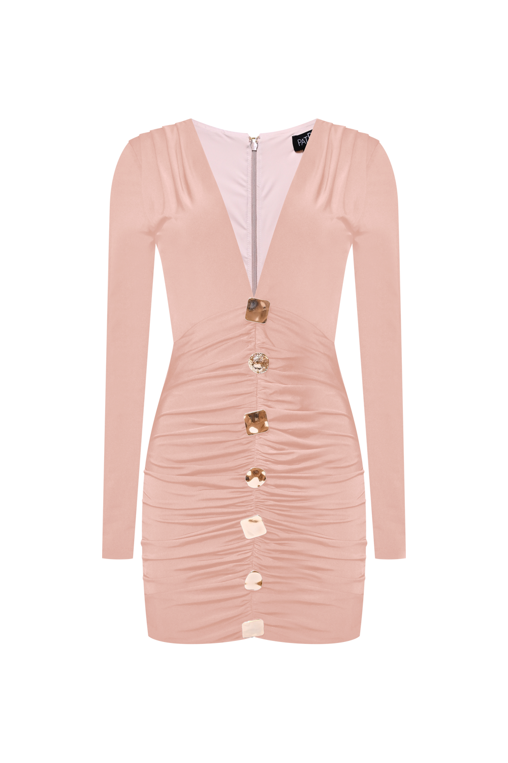 MOONLIT JERSEY LONG SLEEVE MINI DRESS PatBO MOONLIT JERSEY LONG SLEEVE MINI DRESS PatBO