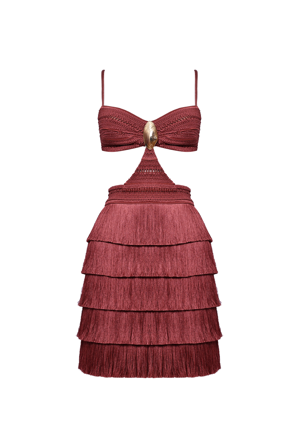 AMBER FRINGE MINI DRESS